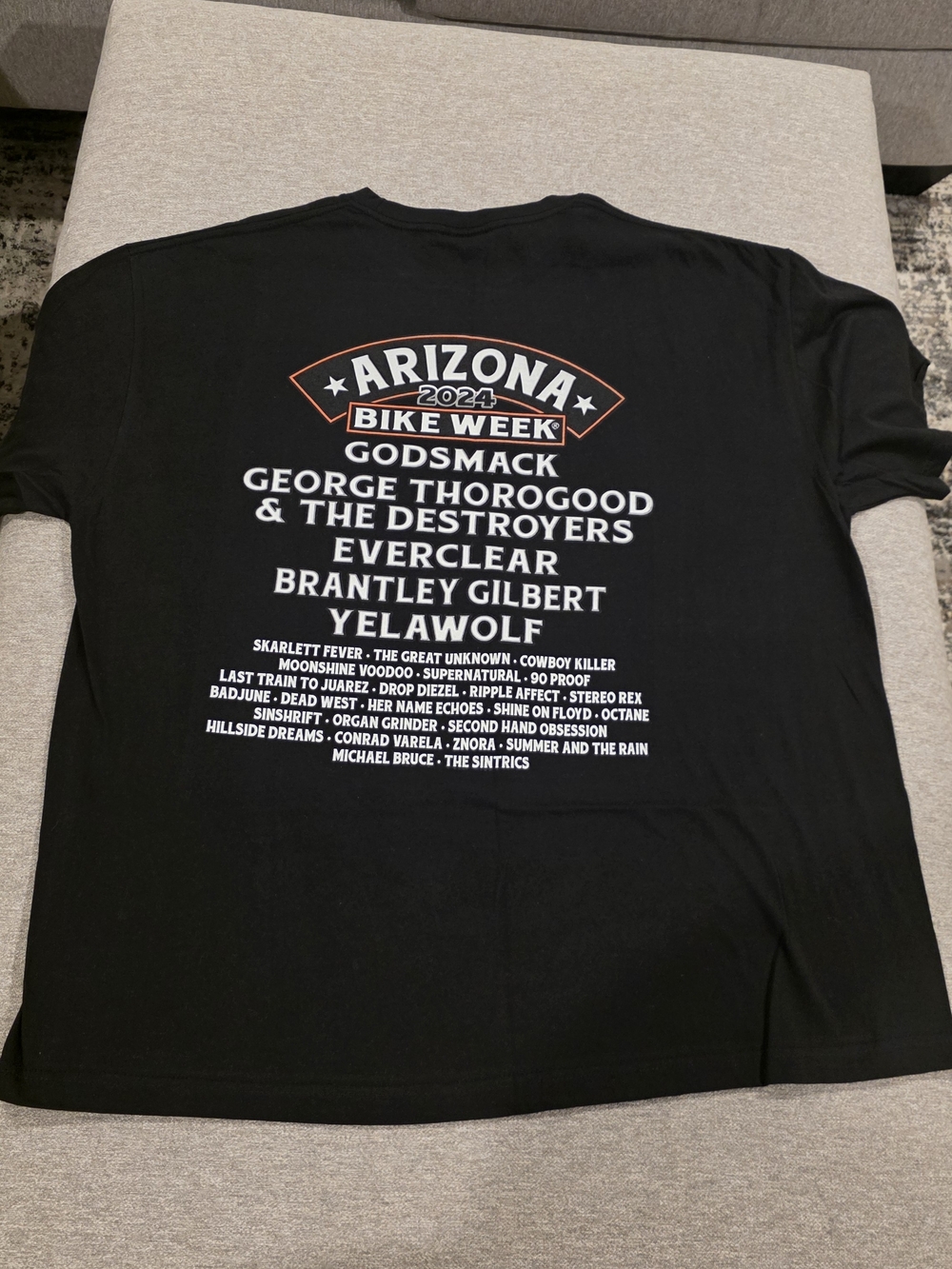 Arizona Bike Week 2024 Black Graphic Tee